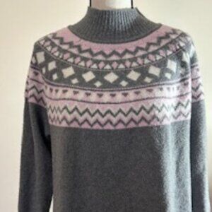 Tahari Fair Isle Sweater Size XL